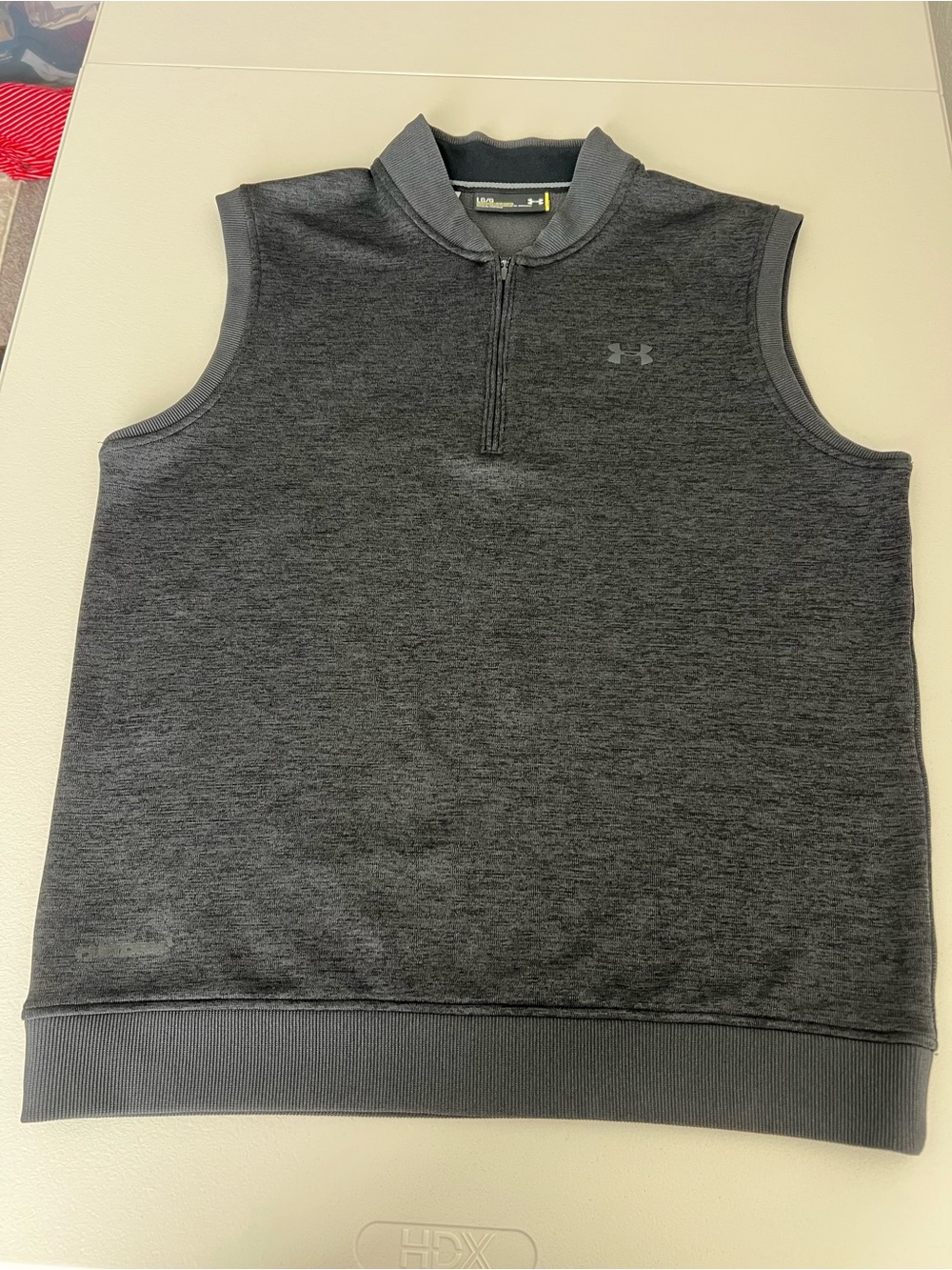 Under Armour Storm 1 Men’s Charcoal Gray Sleeveless Quarter Zip Vest Size L